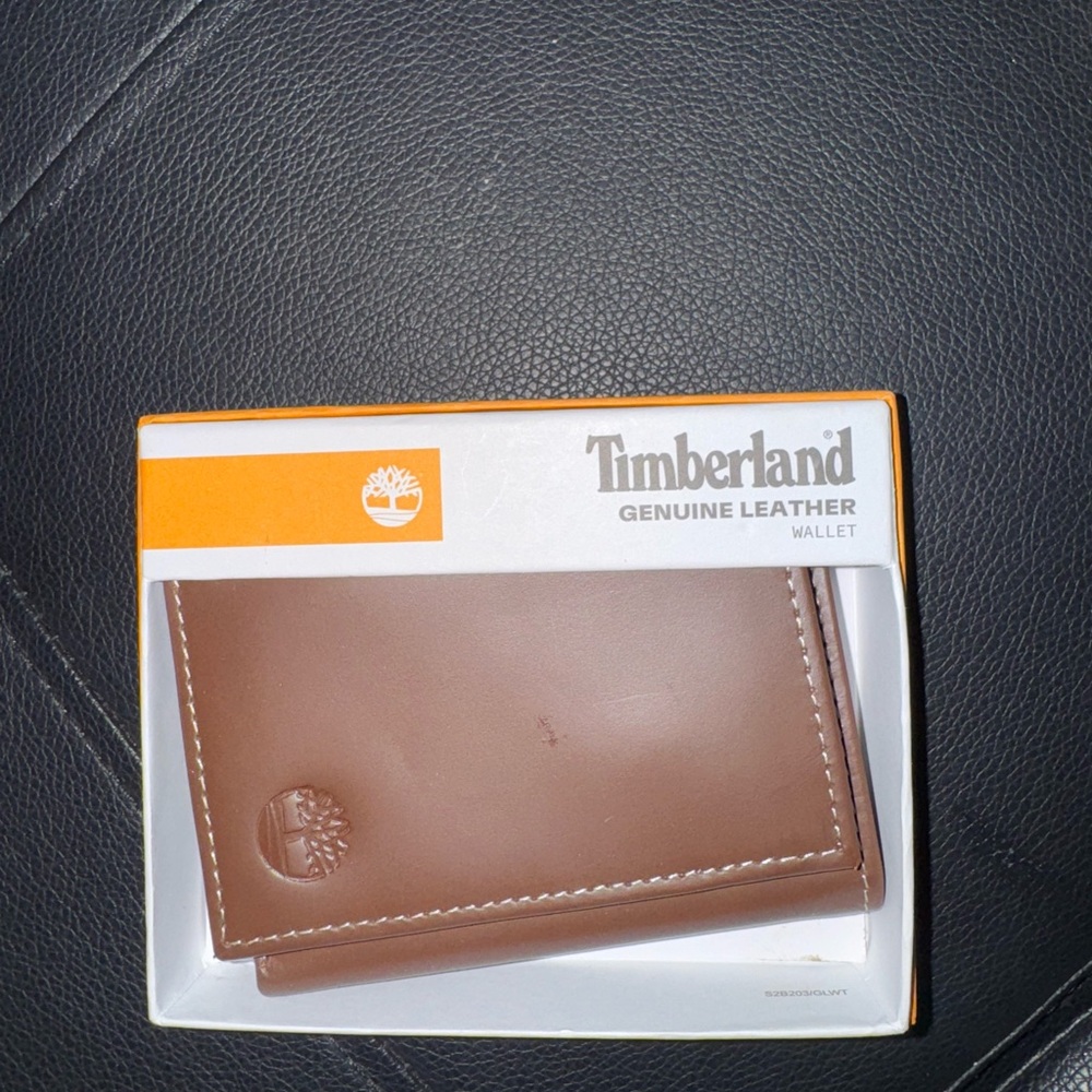 Timberland Tan Leather Card Holder